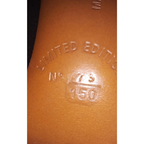 Salvatore Ferragamo Luxe (LE #73 of 150) Sz 38 1/2 MUSEUM Black on Black Pumps - Picture 8 of 10